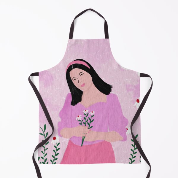 Item preview, Woman with Daisies Watercolor Illustration designed and sold by NAYANA S KUMAR.