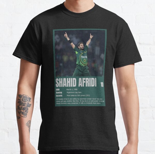 Shahid Afridi | Pakistani Cricketer | Pakistan Cricket Team Classic T-Shirt