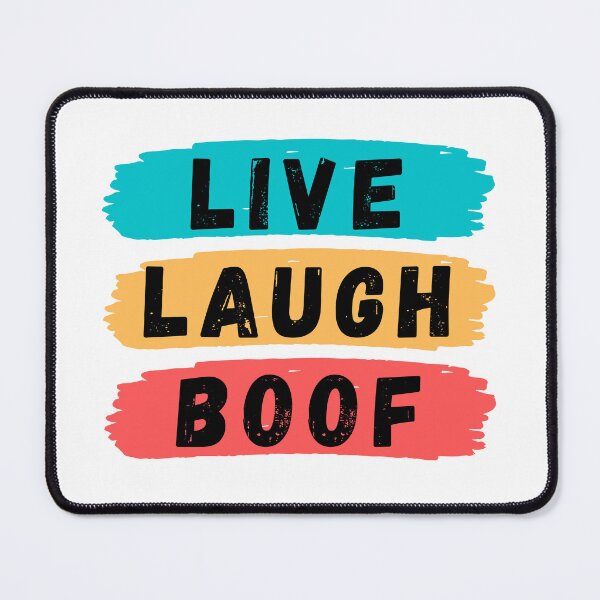 Item preview, Live Laugh Boof - Colorful Retro Typography | Funny Ironic Meme designed and sold by Delandor.