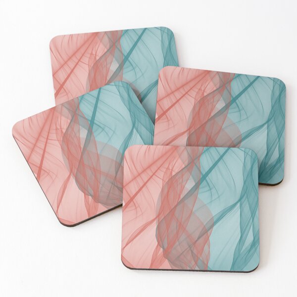 Item preview, Orange and Turquoise Flowing Abstract Design designed and sold by beccaveedesigns.
