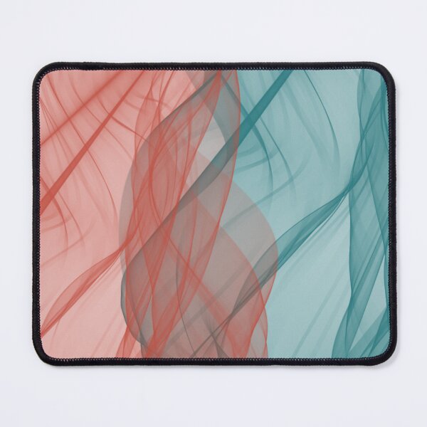 Item preview, Orange and Turquoise Flowing Abstract Design designed and sold by beccaveedesigns.