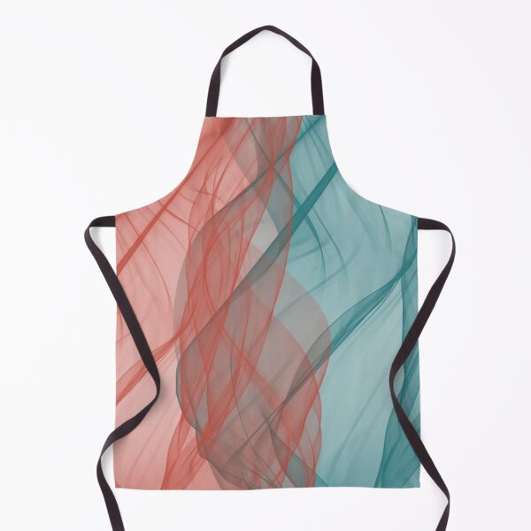 Item preview, Orange and Turquoise Flowing Abstract Design designed and sold by beccaveedesigns.