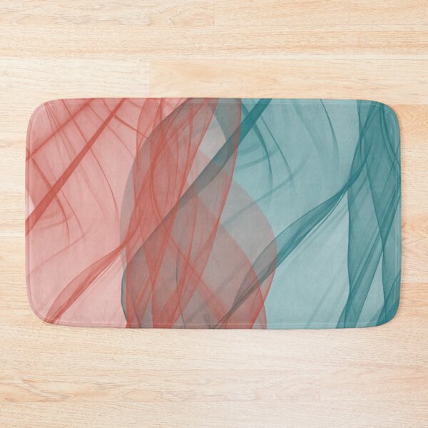 Item preview, Orange and Turquoise Flowing Abstract Design designed and sold by beccaveedesigns.