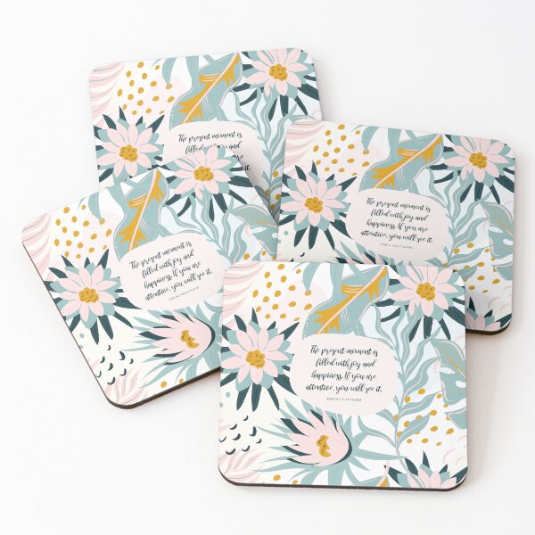 Item preview, The present moment is filled with joy and happiness. If you are attentive, you will see it. - Thich Nhat Hanh designed and sold by StudioCitrine.