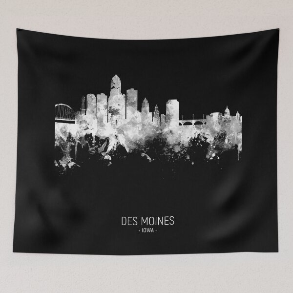 Item preview, Des Moines Iowa Skyline designed and sold by ArtPrints.