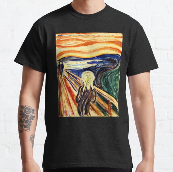 The Scream Shirt  Edvard Munch Painting Art|The Scream Cat Meme Men Women Unisex Shirt Funny Cat Meme Art Shirt Famous Artwork Shirt