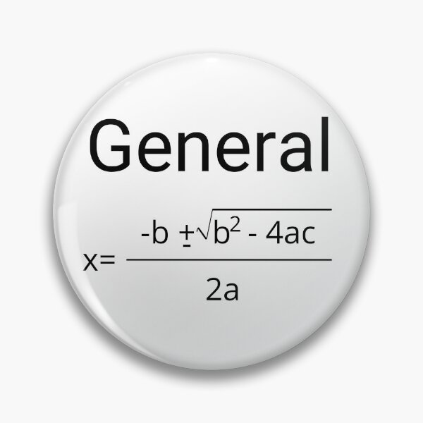 Aperçu de l'œuvre Formule générale pour l'équation quadratique créée et vendue par LonginosStore.
