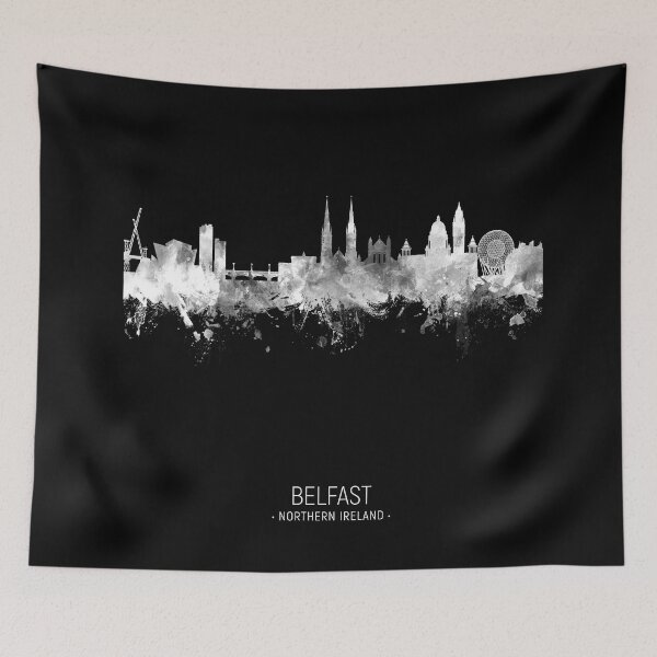 Item preview, Belfast Northern Ireland Skyline designed and sold by ArtPrints.