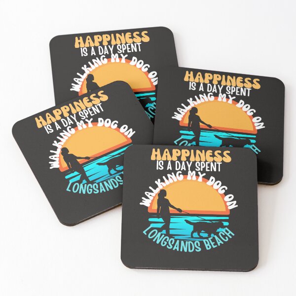 Item preview, Happiness is a day spent walking my dog on Longsands Beach designed and sold by MerchByCraig.
