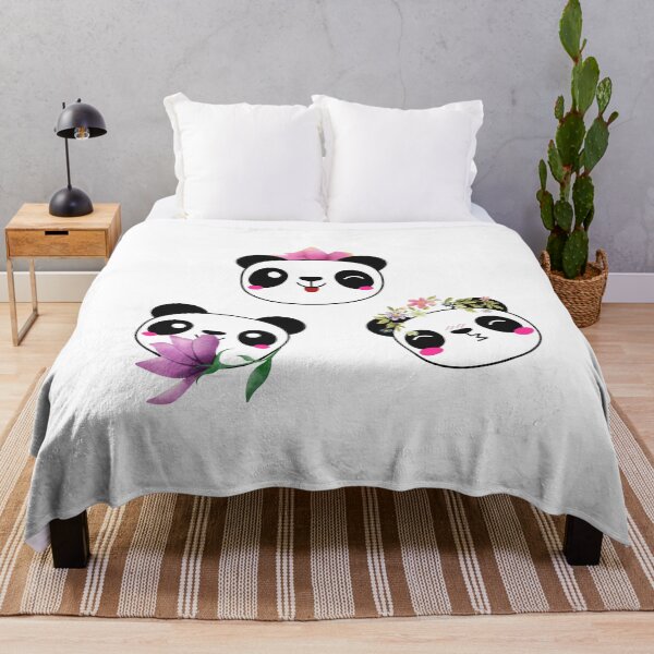 Item preview, Panda and flowers designed and sold by Sanaa95-21BK.