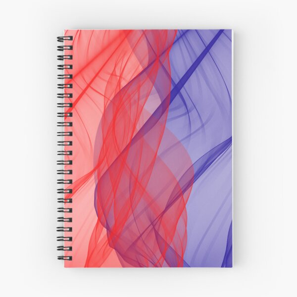 Item preview, Red and Blue Flowing Abstract Design designed and sold by beccaveedesigns.