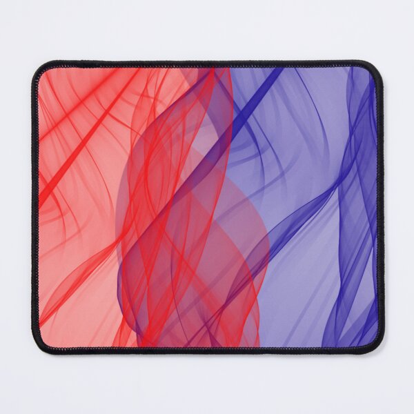 Item preview, Red and Blue Flowing Abstract Design designed and sold by beccaveedesigns.