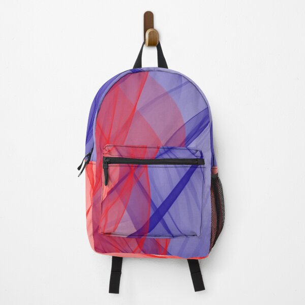 Item preview, Red and Blue Flowing Abstract Design designed and sold by beccaveedesigns.