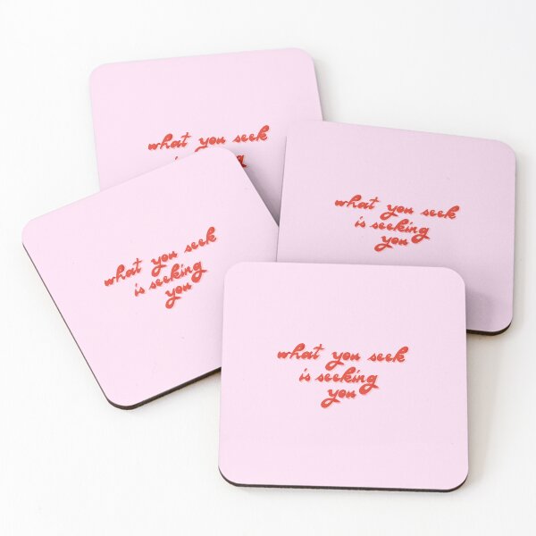 Item preview, What you seek is seeking you Rumi Quote in 70s Style in Lilac  designed and sold by NAYANA S KUMAR.