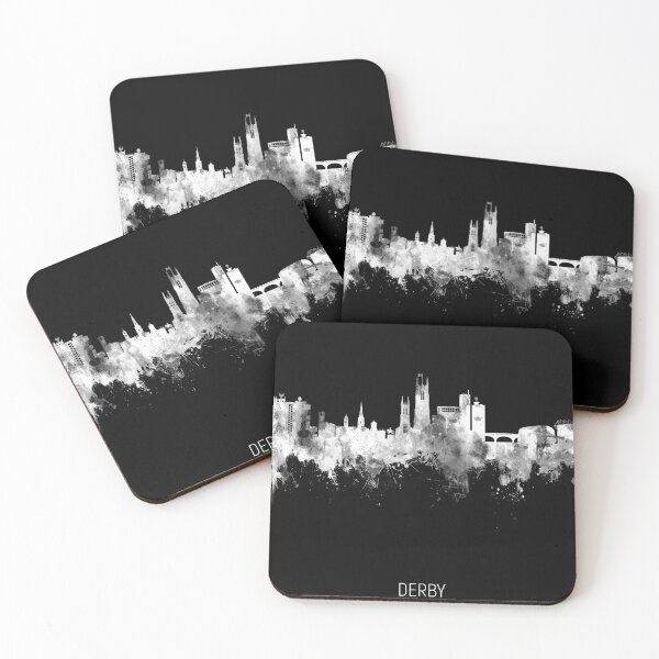 Aperçu de l'œuvre Derby England Skyline créée et vendue par ArtPrints.