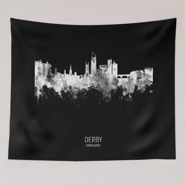 Artikelvorschau, Derby England Skyline entworfen und verkauft von ArtPrints.