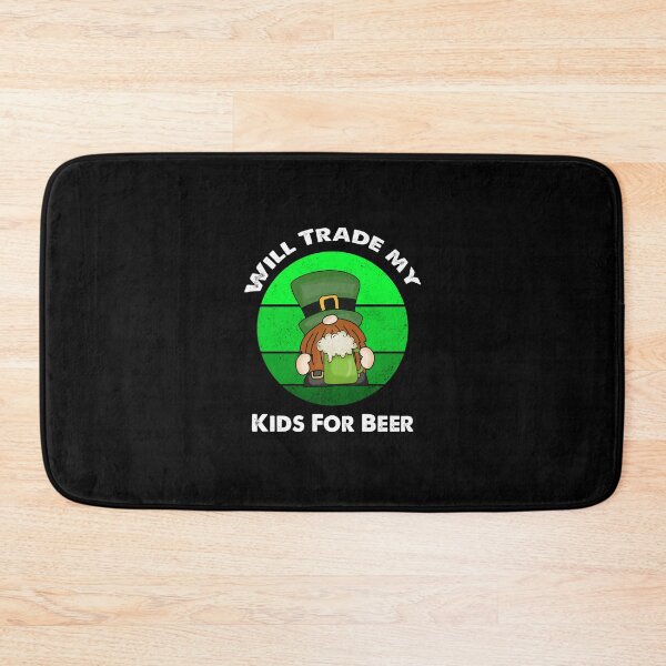 Item preview, Will Trade Kids For Beer, Funny Irish Gnome Saying designed and sold by SportyDogShop.