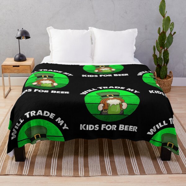 Item preview, Will Trade Kids For Beer, Funny Irish Gnome Saying designed and sold by SportyDogShop.