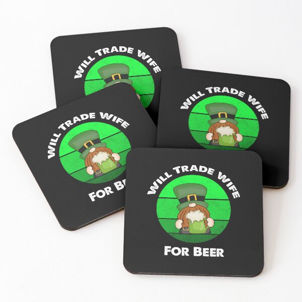 Item preview, Will Trade Wife For Beer, Funny Irish Gnome Saying designed and sold by SportyDogShop.