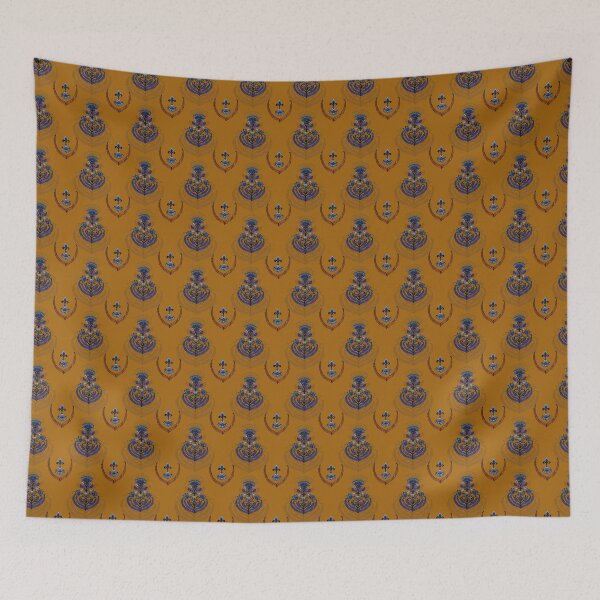 Item preview, classic Hand painted print with flowers from Afreen Collection designed and sold by Maayaakshay24.