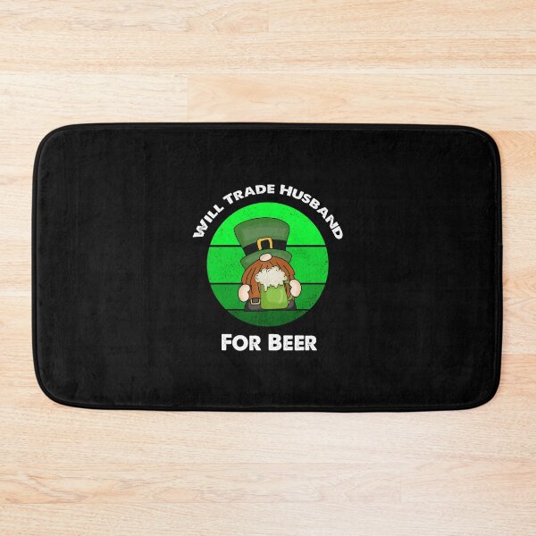 Item preview, Will Trade Husband For Beer, Funny Irish Gnome Saying designed and sold by SportyDogShop.