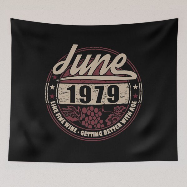 Item preview, Like Fine Wine - Birthday June 1979 designed and sold by MoonsmileProd.