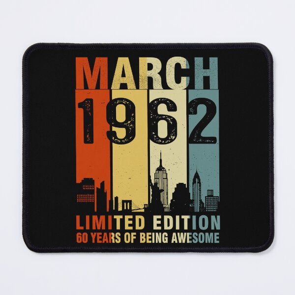 Item preview, March 1962 Limited Edition 60 Years Of Being Awesome Vintage designed and sold by AraJordeStore.
