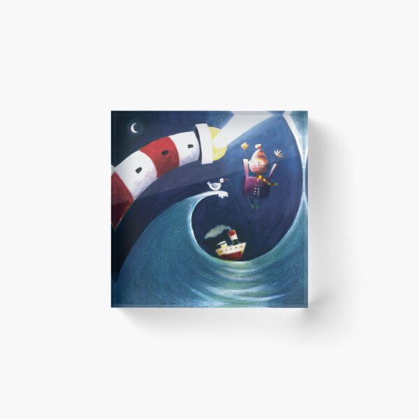 The romantic life of a lighthouse keeper Acrylic Block
