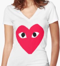 COMME DES GARÇONS PLAY Women's Fitted V-Neck T-Shirt