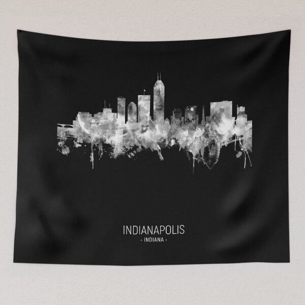 Aperçu de l'œuvre Indianapolis Indiana Skyline créée et vendue par ArtPrints.