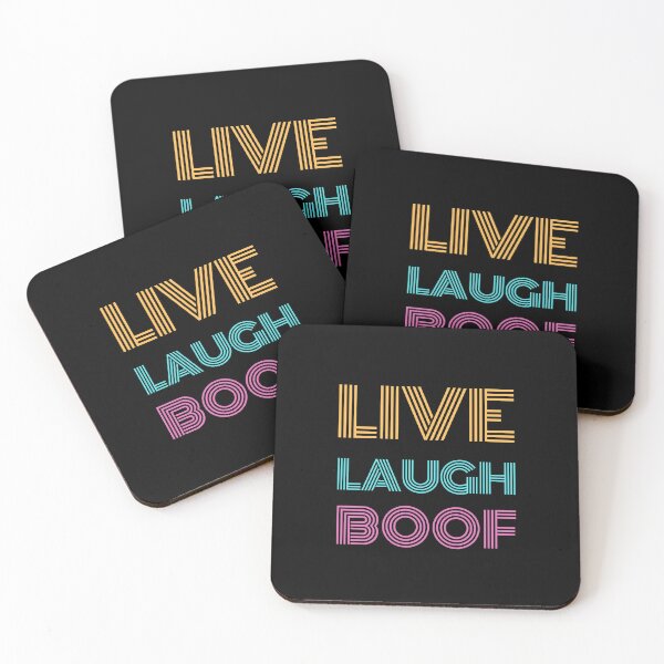 Item preview, Live Laugh Boof - Colorful Retro Typography | Funny Ironic Quotes designed and sold by Delandor.