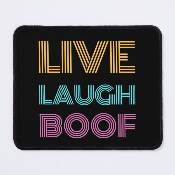 Item preview, Live Laugh Boof - Colorful Retro Typography | Funny Ironic Quotes designed and sold by Delandor.