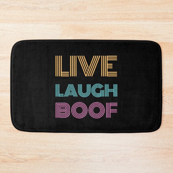 Item preview, Live Laugh Boof - Colorful Retro Typography | Funny Ironic Quotes designed and sold by Delandor.