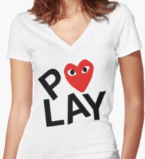 Comme des Garçons PLAY Women's Fitted V-Neck T-Shirt