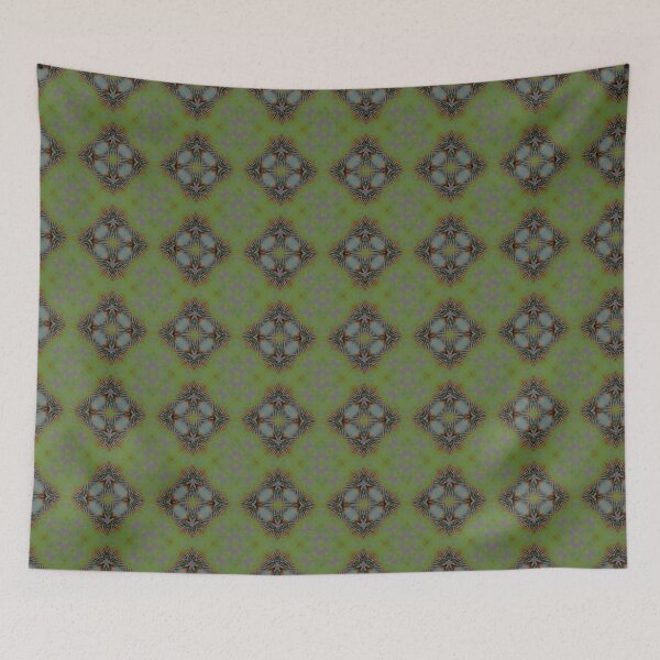 Item preview, African print Colorful green, brown, white and orange colors.  designed and sold by NaniniDesigns.
