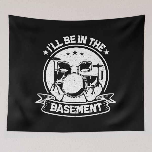 Item preview, I'll Be In The Basement Drum Set Drumming Drummer designed and sold by 3colors3.