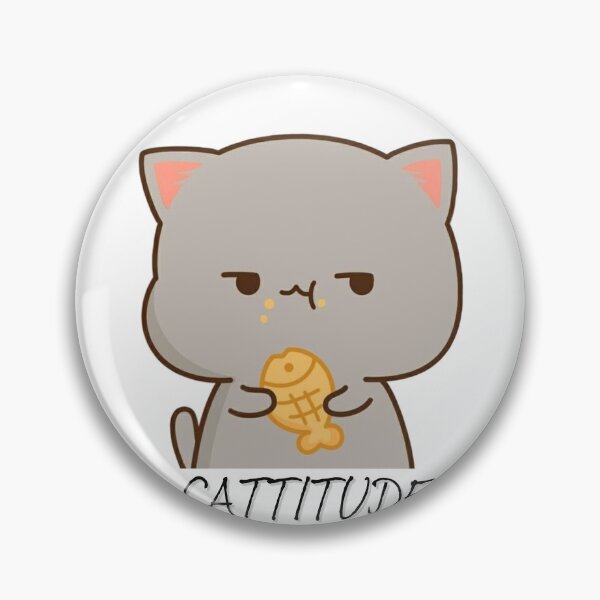Item preview, cat titude funny designed and sold by saja salah.