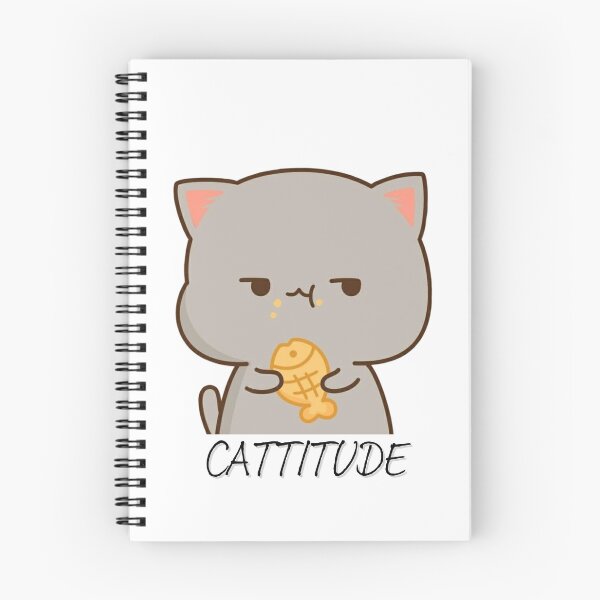 Item preview, cat titude funny designed and sold by saja salah.