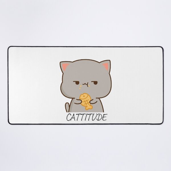 Item preview, cat titude funny designed and sold by saja salah.
