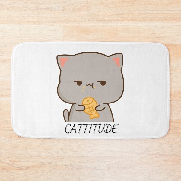 Item preview, cat titude funny designed and sold by saja salah.