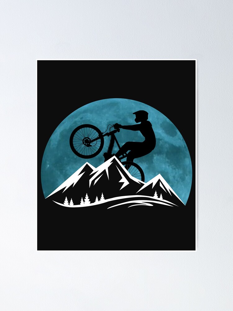 Bicicleta de montaña idea de regalo de bicicleta de montaña luna