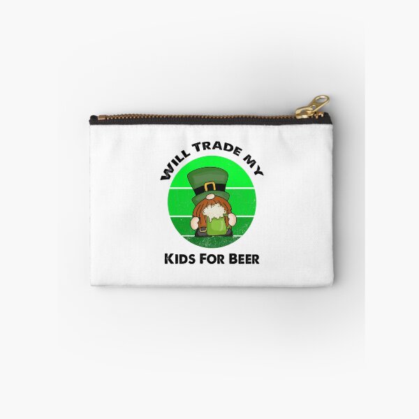 Item preview, Will Trade Kids For Beer, Funny Irish Gnome Saying designed and sold by SportyDogShop.