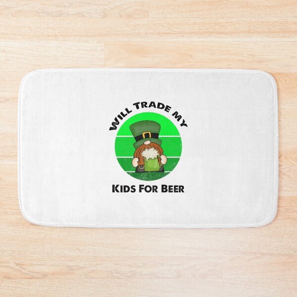 Item preview, Will Trade Kids For Beer, Funny Irish Gnome Saying designed and sold by SportyDogShop.