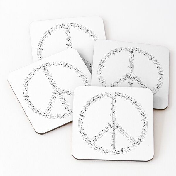 Item preview, Peace sign with Music Notes designed and sold by Scopestor.