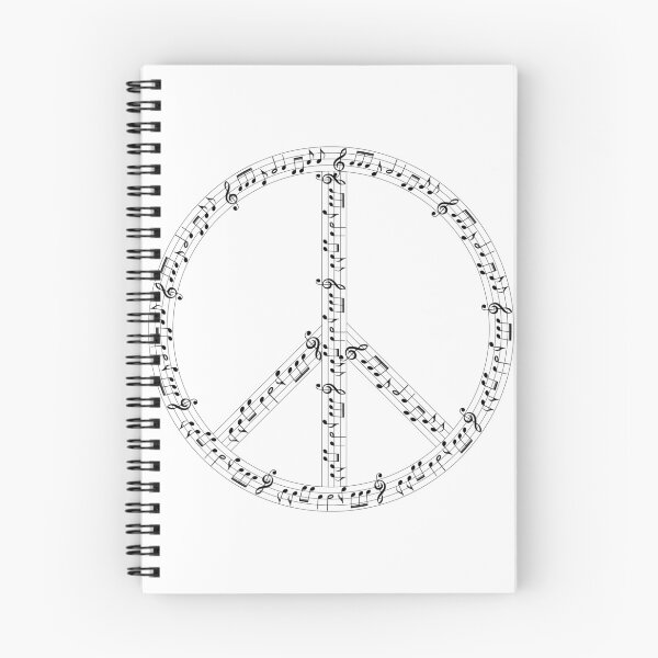 Item preview, Peace sign with Music Notes designed and sold by Scopestor.