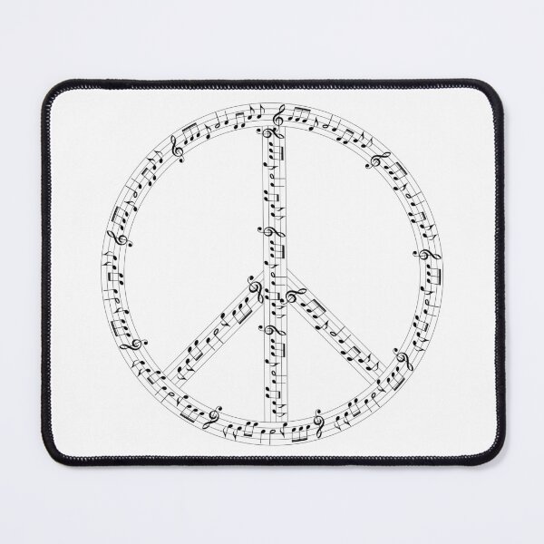 Item preview, Peace sign with Music Notes designed and sold by Scopestor.