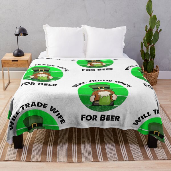 Item preview, Will Trade Wife For Beer, Funny Irish Gnome Saying designed and sold by SportyDogShop.