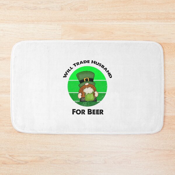 Item preview, Will Trade Husband For Beer, Funny Irish Gnome Saying designed and sold by SportyDogShop.