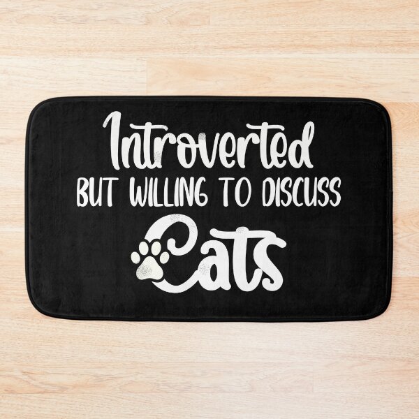 Item preview, Introverted but willing to discuss cats designed and sold by TINASTORESHOPE.