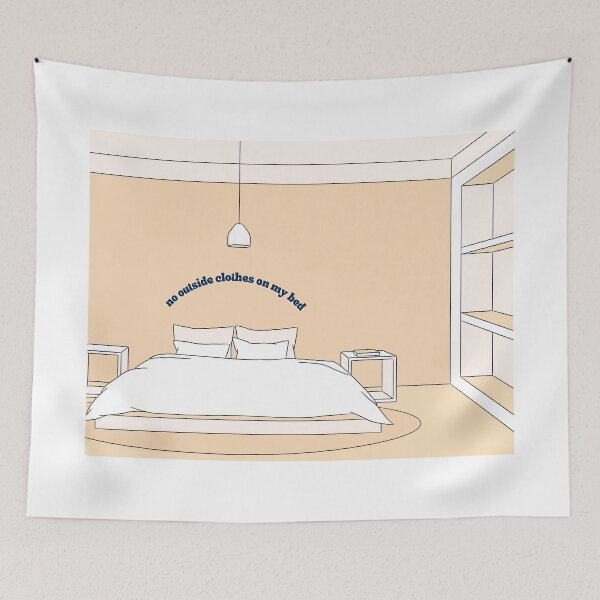 Item preview, no outside clothes on my bed designed and sold by gigi_draws.